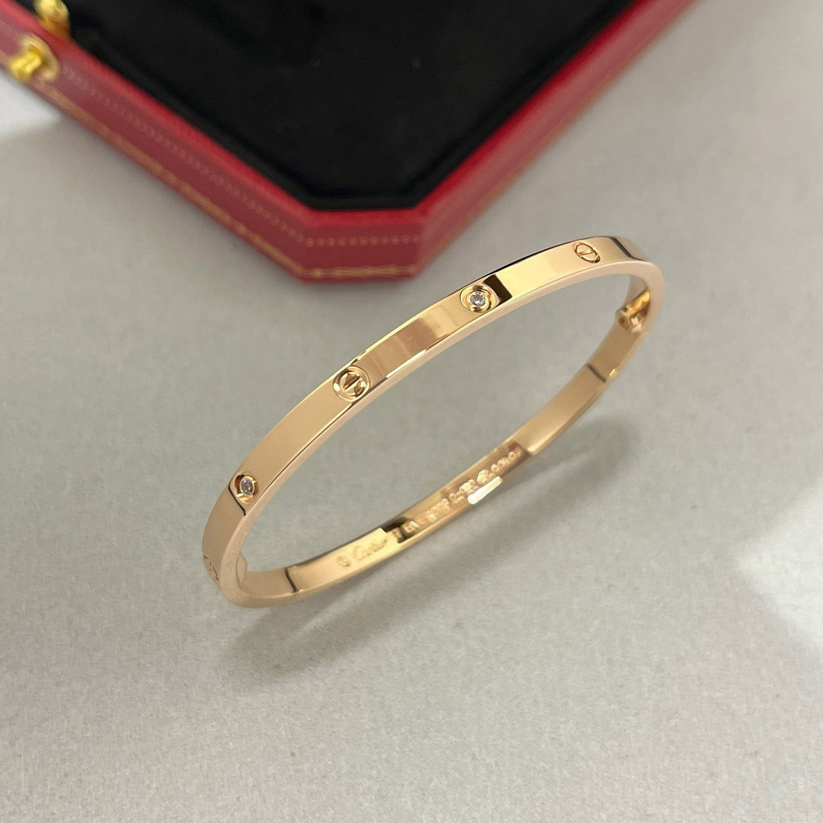 [⭐Clover Jewelry]LOVE BRACELET 3.65MM 6 DIAMONDS