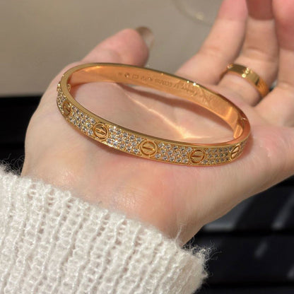 [⭐Clover Jewelry]LOVE BRACELET 6.1MM DIAMOND-PAVED