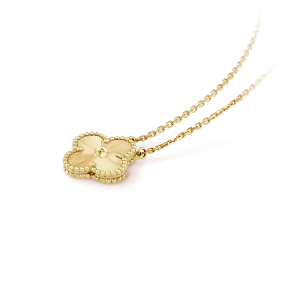 [⭐Clover Jewelry]CLOVER 15MM LASER NECKLACE