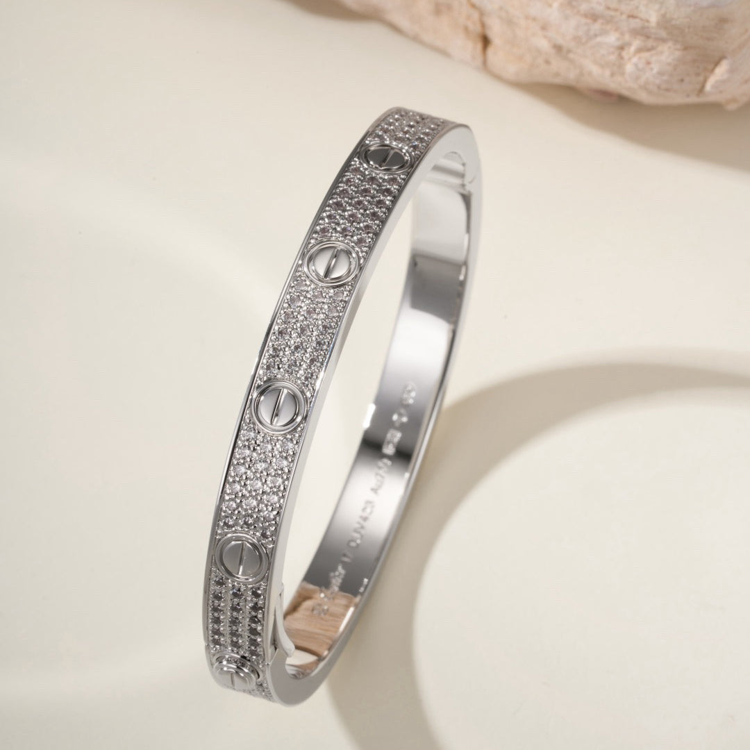 [⭐Clover Jewelry]LOVE BRACELET 6.1MM DIAMOND-PAVED