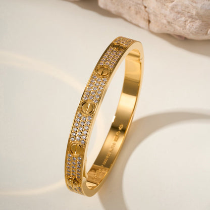 [⭐Clover Jewelry]LOVE BRACELET 6.1MM DIAMOND-PAVED