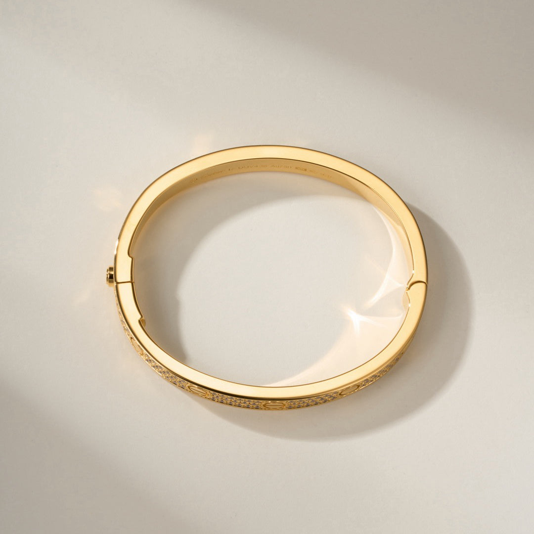 [⭐Clover Jewelry]LOVE BRACELET 6.1MM DIAMOND-PAVED