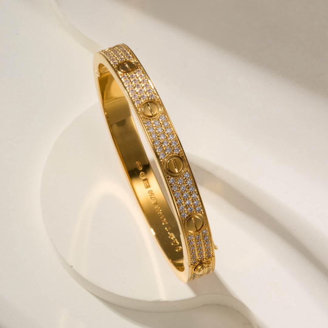 [⭐Clover Jewelry]LOVE BRACELET 6.1MM DIAMOND-PAVED