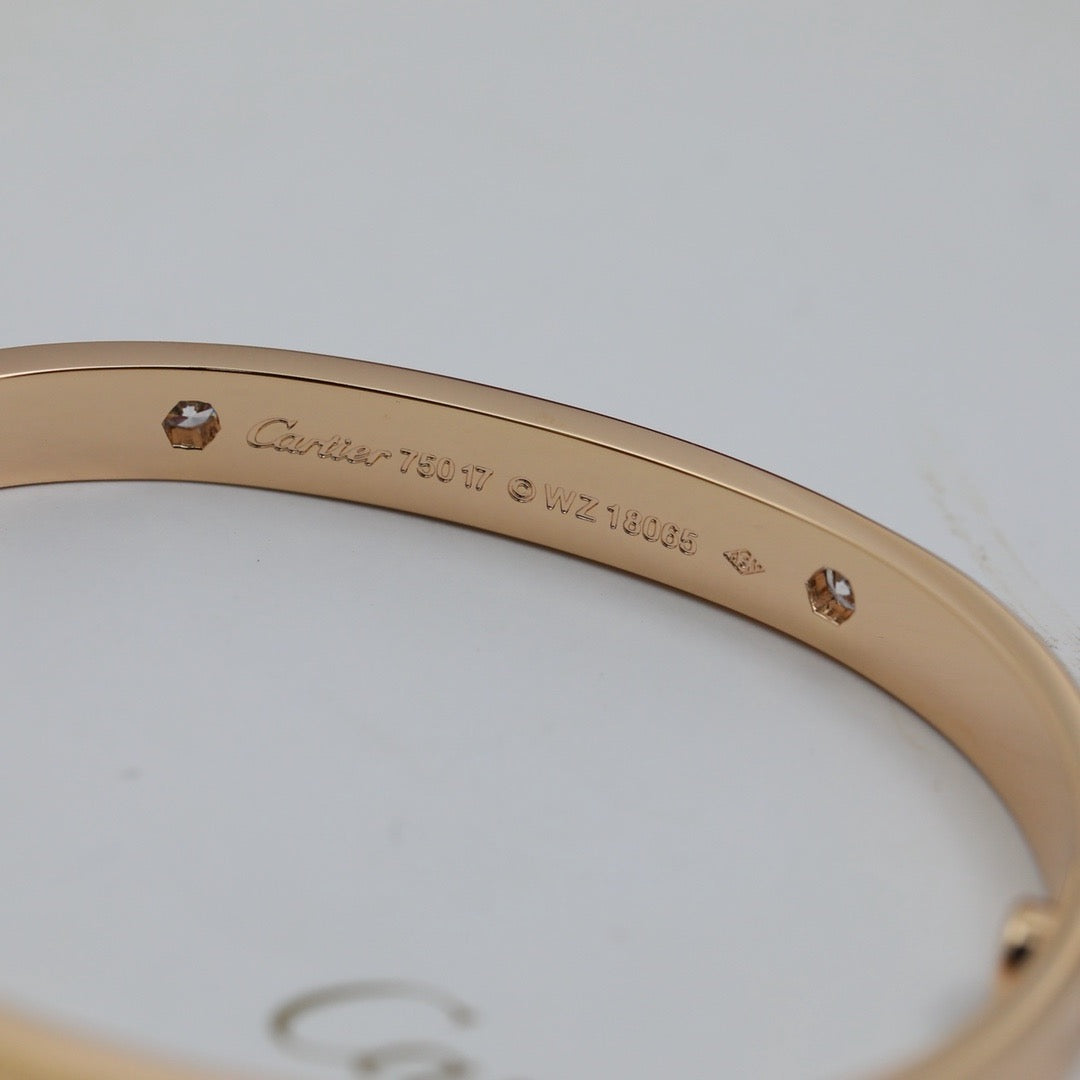 [⭐Clover Jewelry]LOVE BRACELET 6.1MM 4 DIAMONDS