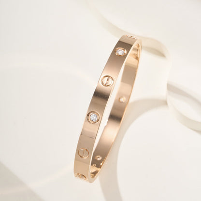 [⭐Clover Jewelry]LOVE BRACELET 6.1MM 4 DIAMONDS
