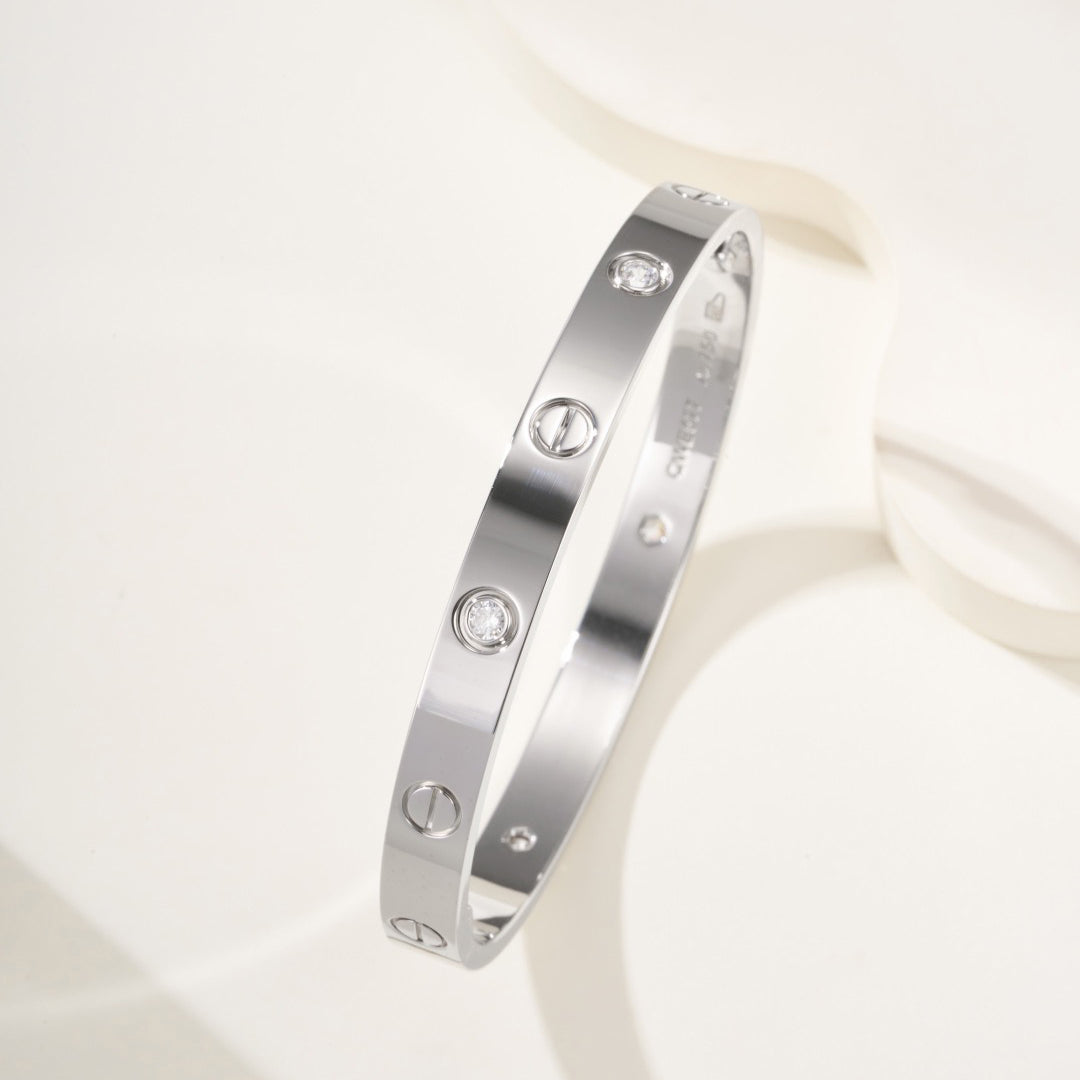 [⭐Clover Jewelry]LOVE BRACELET 6.1MM 4 DIAMONDS