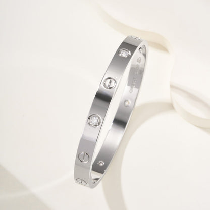 [⭐Clover Jewelry]LOVE BRACELET 6.1MM 4 DIAMONDS