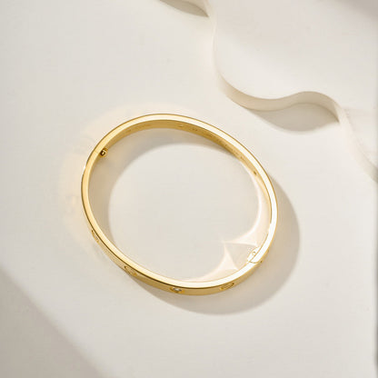 [⭐Clover Jewelry]LOVE BRACELET 6.1MM 4 DIAMONDS