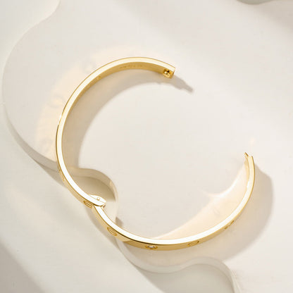 [⭐Clover Jewelry]LOVE BRACELET 6.1MM 4 DIAMONDS