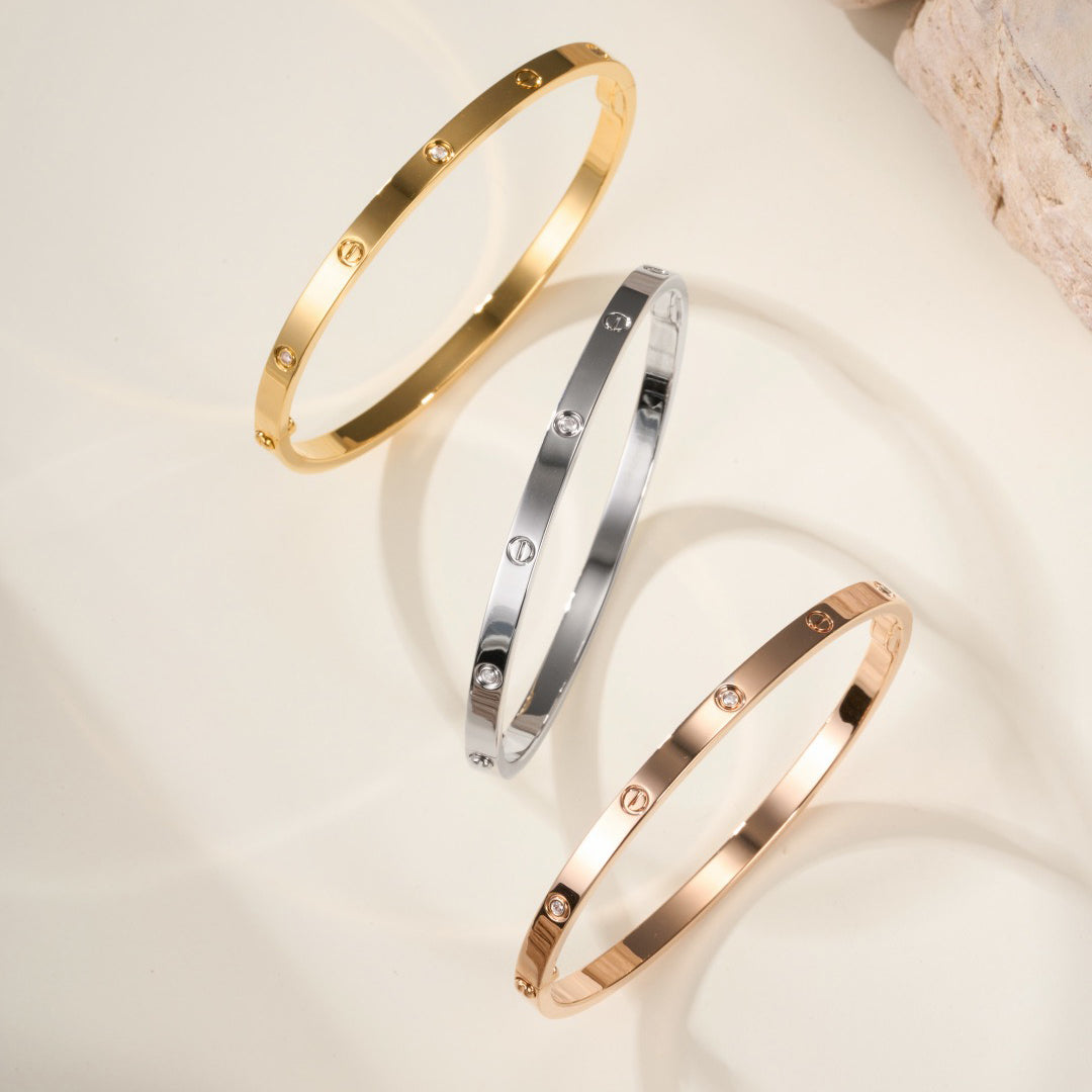 [⭐Clover Jewelry]LOVE BRACELET 3.65MM 6 DIAMONDS