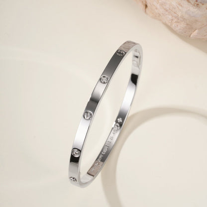 [⭐Clover Jewelry]LOVE BRACELET 3.65MM 6 DIAMONDS