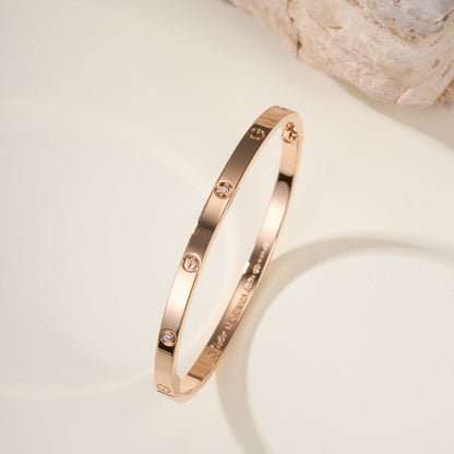 [⭐Clover Jewelry]LOVE BRACELET 3.65MM 6 DIAMONDS