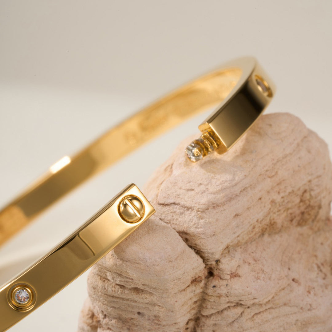[⭐Clover Jewelry]LOVE BRACELET 3.65MM 6 DIAMONDS