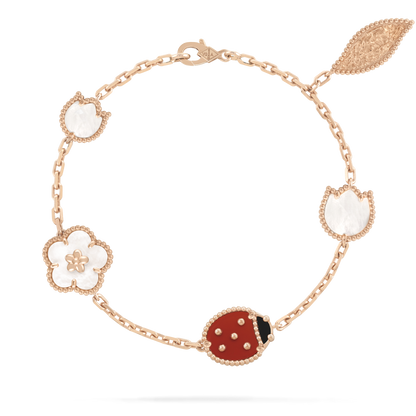 [⭐Clover Jewelry]LUCKY SPRING 5 MOTIF BRACELET