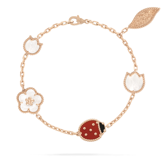 [⭐Clover Jewelry]LUCKY SPRING 5 MOTIF BRACELET