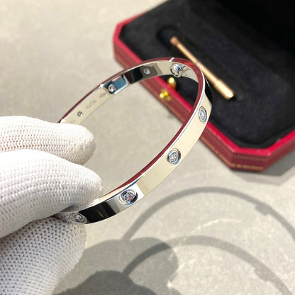 [⭐Clover Jewelry]LOVE BRACELET 6.1MM 10 DIAMONDS