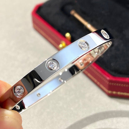 [⭐Clover Jewelry]LOVE BRACELET 6.1MM 10 DIAMONDS