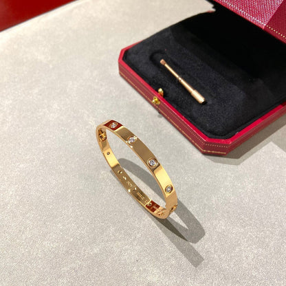 [⭐Clover Jewelry]LOVE BRACELET 6.1MM 10 DIAMONDS