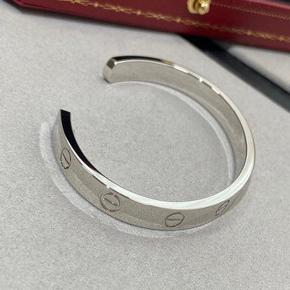[⭐Clover Jewelry]LOVE BRACELET 6.1MM 1 DIAMOND OPEN CUFF