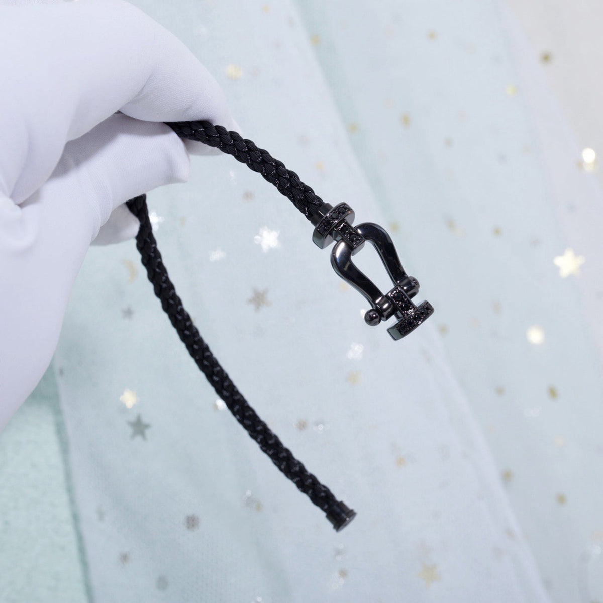 [⭐Clover Jewelry]FORCE LARGE SERIES HORSESHOE BLACK SAMURAI BRACELET