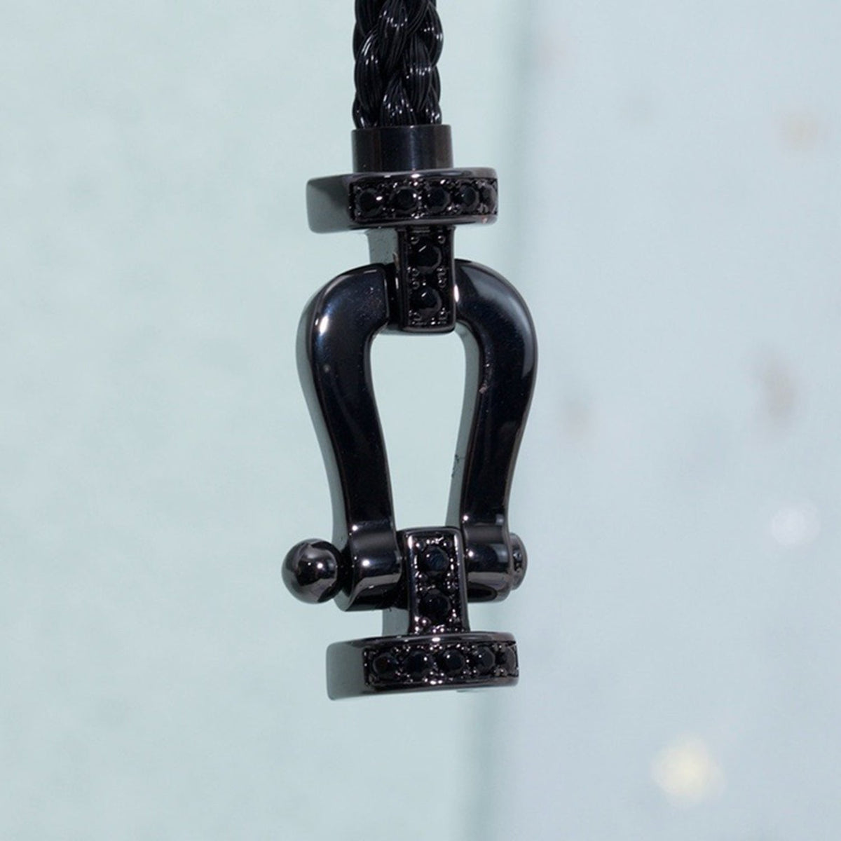 [⭐Clover Jewelry]FORCE LARGE SERIES HORSESHOE BLACK SAMURAI BRACELET