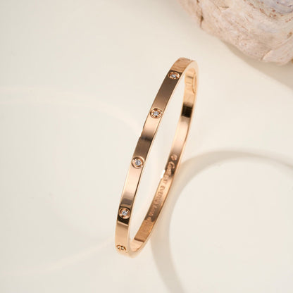 [⭐Clover Jewelry]LOVE BRACELET 3.65MM 10 DIAMONDS