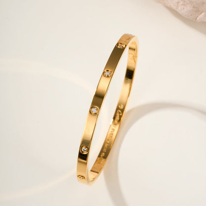[⭐Clover Jewelry]LOVE BRACELET 3.65MM 10 DIAMONDS