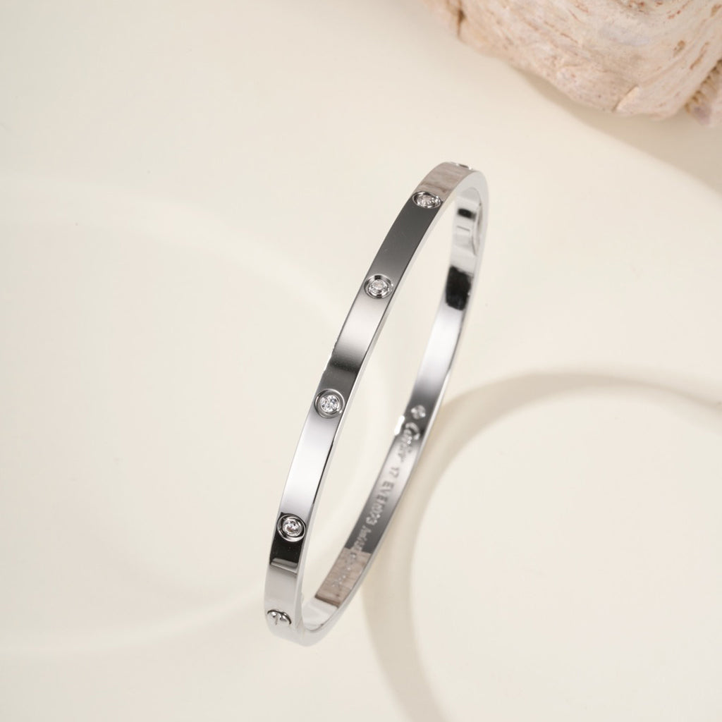 [⭐Clover Jewelry]LOVE BRACELET 3.65MM 10 DIAMONDS