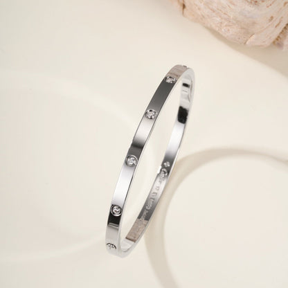 [⭐Clover Jewelry]LOVE BRACELET 3.65MM 10 DIAMONDS