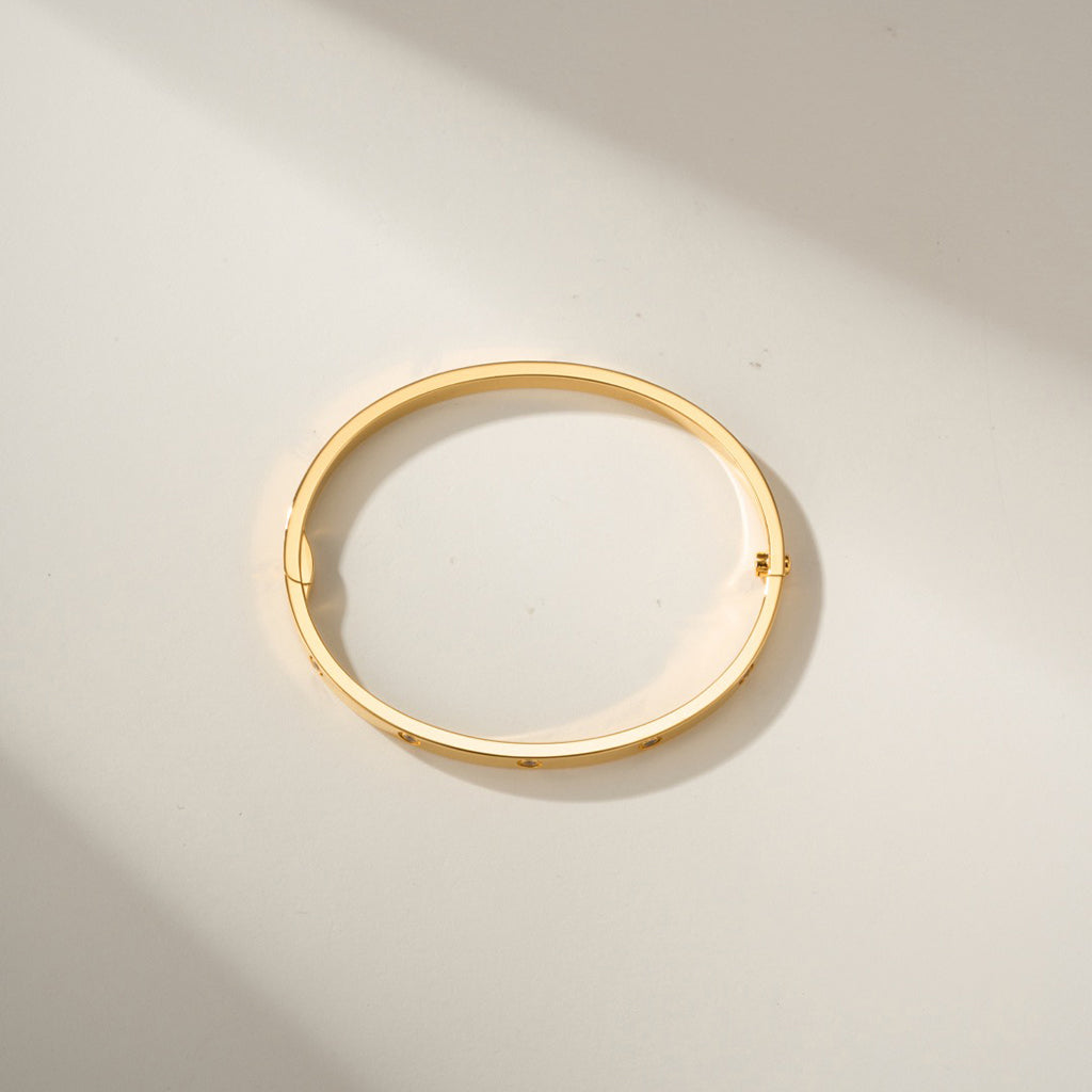 [⭐Clover Jewelry]LOVE BRACELET 3.65MM 10 DIAMONDS