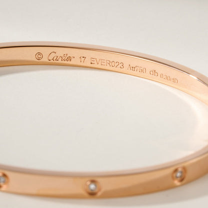 [⭐Clover Jewelry]LOVE BRACELET 3.65MM 10 DIAMONDS