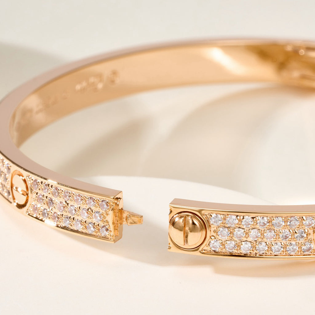 [⭐Clover Jewelry]LOVE BRACELET 4.8MM DIAMOND-PAVED