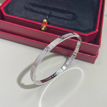 [⭐Clover Jewelry]LOVE BRACELET 3.65MM DIAMOND-PAVED