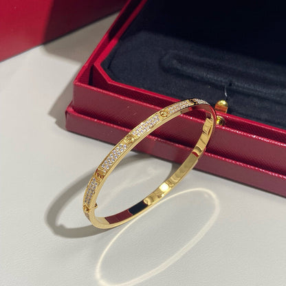 [⭐Clover Jewelry]LOVE BRACELET 3.65MM DIAMOND-PAVED