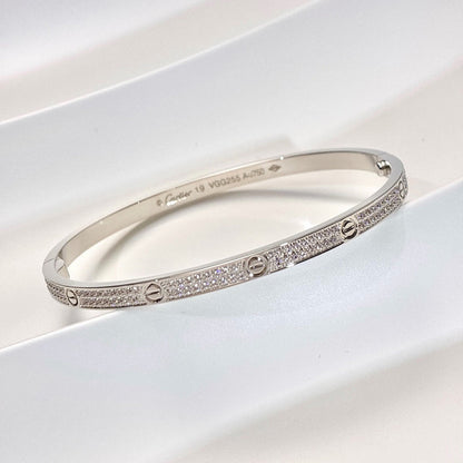 [⭐Clover Jewelry]LOVE BRACELET 3.65MM DIAMOND-PAVED