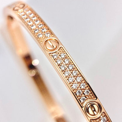 [⭐Clover Jewelry]LOVE BRACELET 3.65MM DIAMOND-PAVED