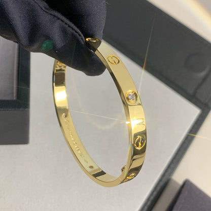[⭐Clover Jewelry]LOVE BRACELET 6.1MM 4 DIAMONDS