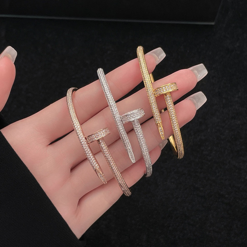 [⭐Clover Jewelry]JUSTE BRACELET 3.5MM ALL DIAMONDS