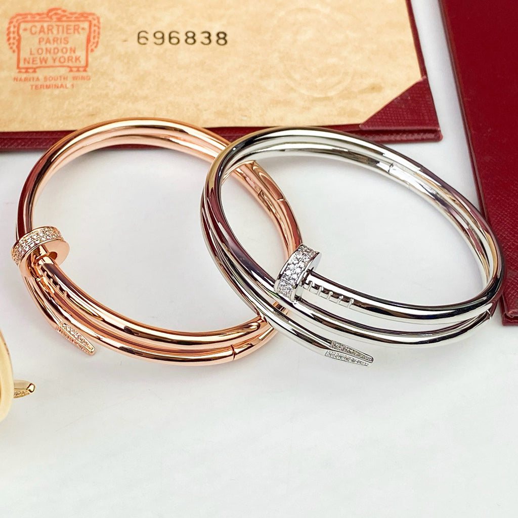 [⭐Clover Jewelry]JUSTE BRACELET 3.5MM DOUBLE ROW DIAMOND