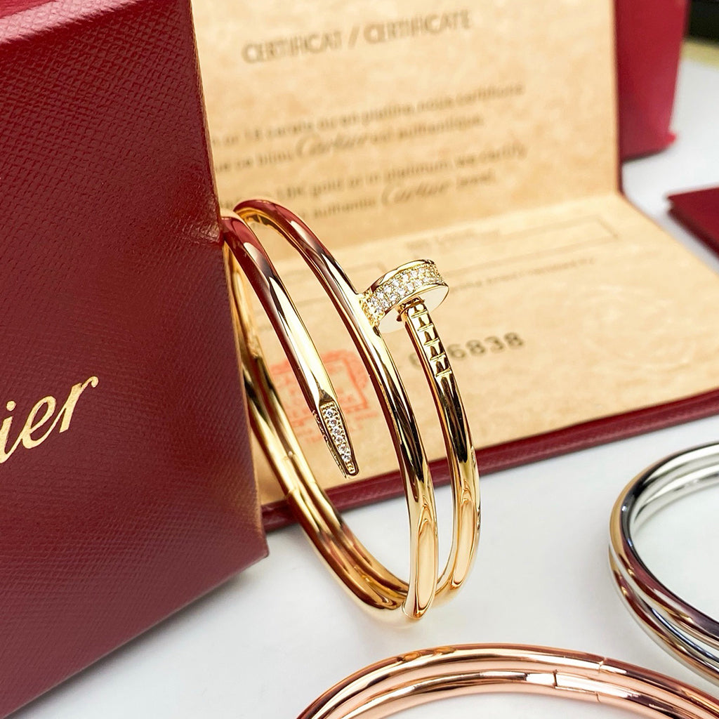 [⭐Clover Jewelry]JUSTE BRACELET 3.5MM DOUBLE ROW DIAMOND