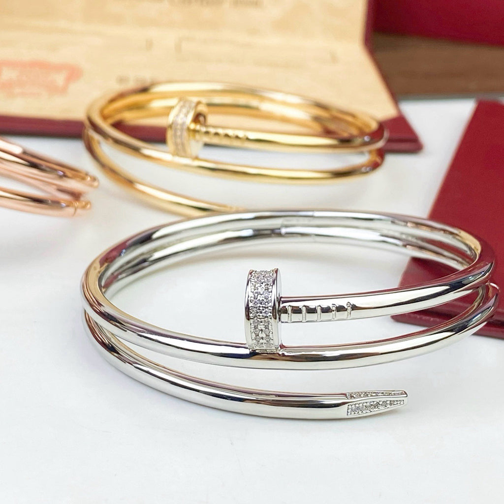 [⭐Clover Jewelry]JUSTE BRACELET 3.5MM DOUBLE ROW DIAMOND