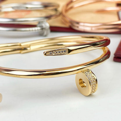 [⭐Clover Jewelry]JUSTE BRACELET 3.5MM DOUBLE ROW DIAMOND