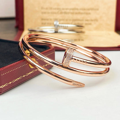 [⭐Clover Jewelry]JUSTE BRACELET 3.5MM DOUBLE ROW DIAMOND
