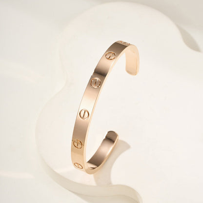 [⭐Clover Jewelry]LOVE BRACELET 6.1MM OPEN CUFF