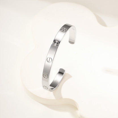 [⭐Clover Jewelry]LOVE BRACELET 6.1MM OPEN CUFF