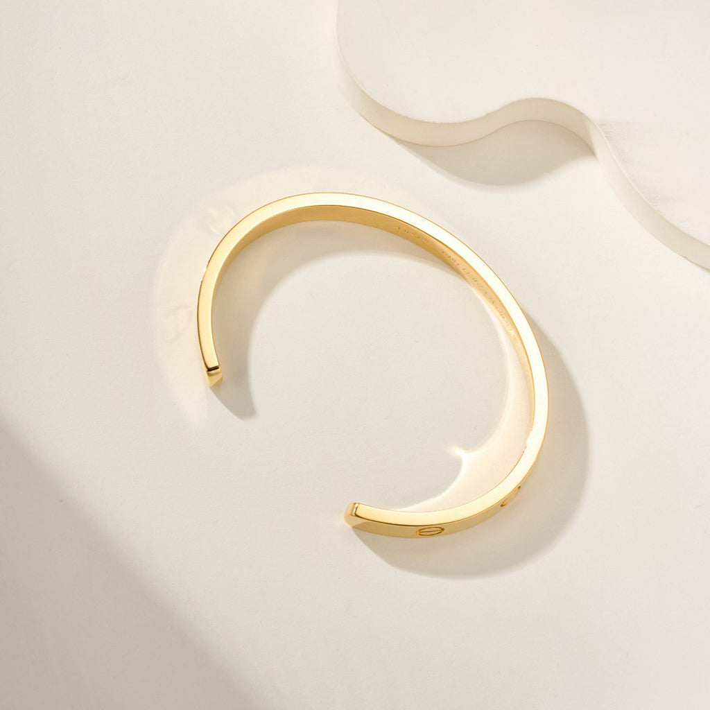 [⭐Clover Jewelry]LOVE BRACELET 6.1MM OPEN CUFF