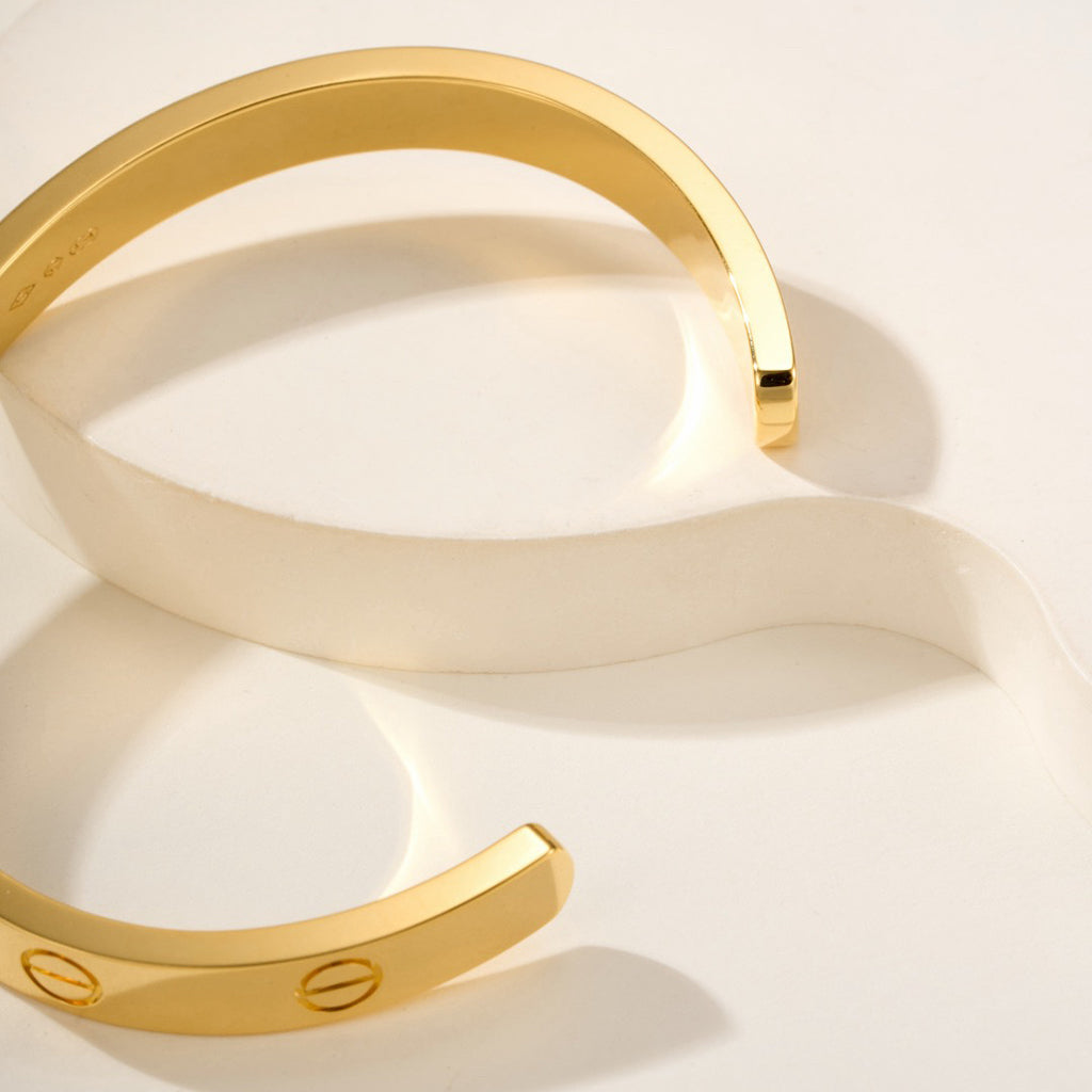 [⭐Clover Jewelry]LOVE BRACELET 6.1MM OPEN CUFF