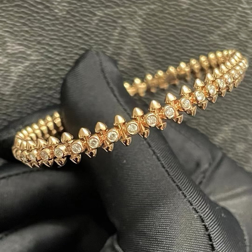 [⭐Clover Jewelry]CLASH  BRACELET 8MM DIAMONDS