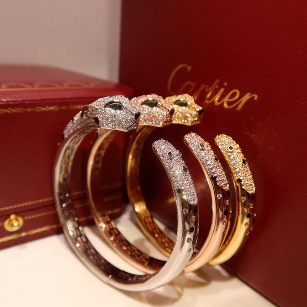 [⭐Clover Jewelry]PANTHERE BIG BRACELET DIAMONDS