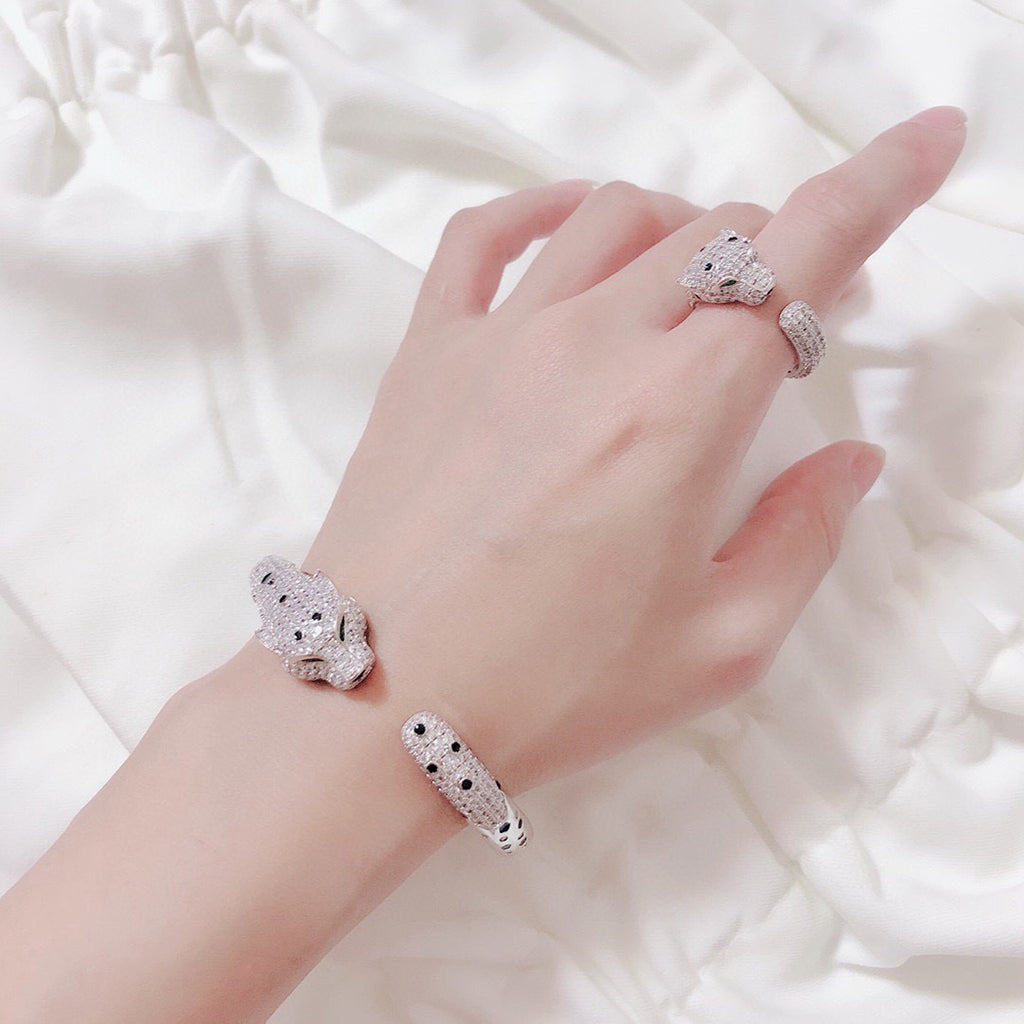 [⭐Clover Jewelry]PANTHERE BIG BRACELET DIAMONDS